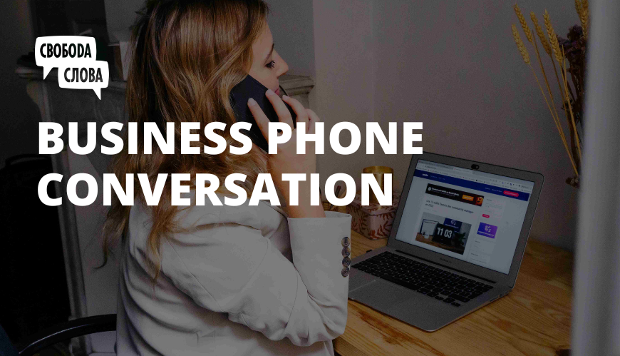 Business phone conversation